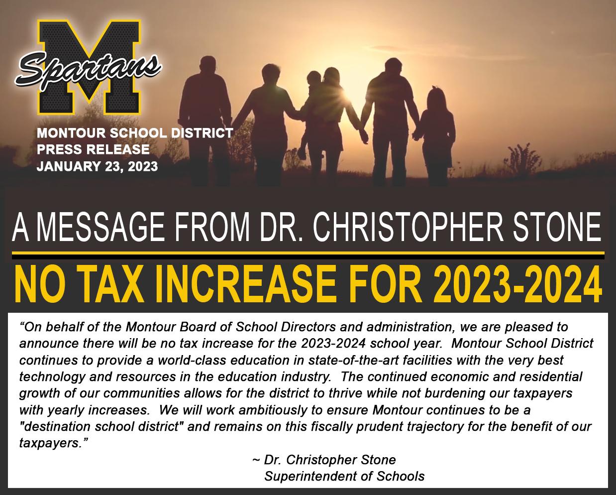 no tax increase